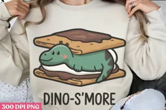 Dino smore PNG, Funny Puns Sublimation PNG Product Image 1