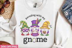 Parading with my gnome PNG, Mardi Gras PNG Product Image 3