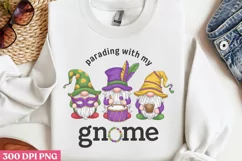 Parading with my gnome PNG, Mardi Gras PNG Product Image 3
