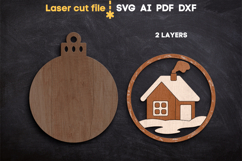 Christmas Tree Toy House SVG laser cut file for Glowforge Product Image 3