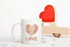 Love Hearts Illustration, Love T-Shirt Sublimation PNG Product Image 3