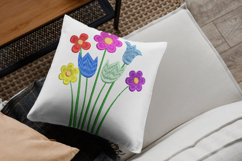 Colorful Garden Flowers Embroidery Design Product Image 3