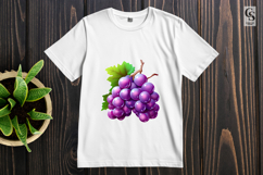 Purple Grapes Clipart Sublimation PNG Product Image 3