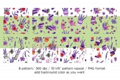 "Purple Cottage" Lavender Digital Papers Product Image 4