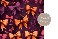 Cute Bows Tumbler Wrap, Cartoon Halloween Bats Tumbler Product Image 3