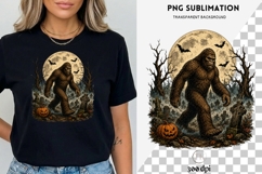 Bigfoot Halloween PNG | Spooky Sasquatch Clipart, Haunted Product Image 3