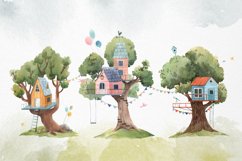 "Watercolor Treehouse" Product Image 4
