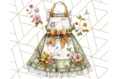 Cottagecore Kitchen Mixer, Apron PNG Clipart, Retro Floral Product Image 3