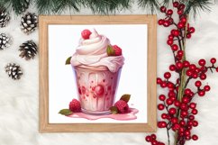 Pink Christmas Coffee Sublimation Clipart, Christmas PNG Product Image 3
