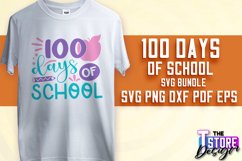 100 days of school SVG Design|Quotes SVG Design | School SVG Product Image 1