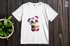 Cute Panda Dessert Clipart Sublimation PNG Product Image 2