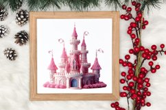 Pink Christmas Crochet Clipart, Christmas PNG Product Image 3