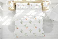 Sea Buckthorn Watercolor Seamless Pattern Hand Drawn PNG Product Image 2