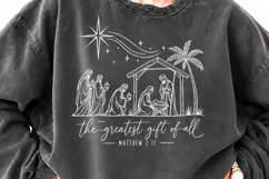 Greatest Gift of All Nativity PNG, Matthew 2:11 Christian Ch Product Image 3