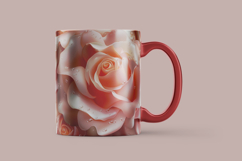 3D Pink Rose Digital Paper Product Image 3