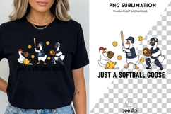 Just a Girl Who Loves Softball PNG | Funny Goose Softball Product Image 3