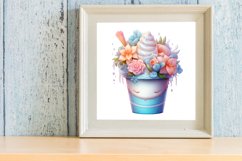 Easter Coffee Cup Sublimation Clipart, Watercolor Clipart Product Image 3