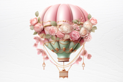 Christmas Hot Air Balloon Sublimation PNG Product Image 3