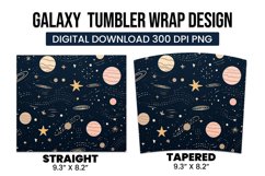Galaxy Tumbler Wrap Design Product Image 3