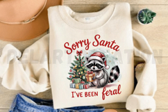 Sorry Santa I've Been Feral PNG Design Product Image 3
