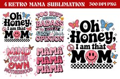 Retro Mama Sublimation png Product Image 1