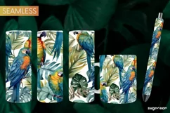 Watercolor Summer Sublimation | Tumbler Wrap | Mug | Pen Product Image 1