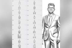 60 Procreate Men in suits Stamp Brushes Product Image 6