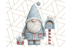 Cozy Winter Gnome Clipart PNG, Christmas Gnome Clip Art Product Image 3