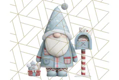 Cozy Winter Gnome Clipart PNG, Christmas Gnome Clip Art Product Image 3