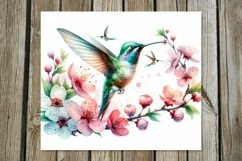 Watercolor spring flower | Skinny tumbler Sublimation PLUS Product Image 4