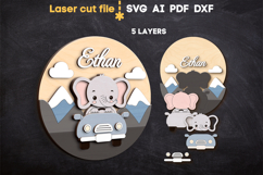 Baby Name Sign Bundle SVG laser cut files for Glowforge Product Image 3