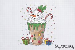 Cute Christmas Coffee Sublimation Clipart PNG Product Image 1