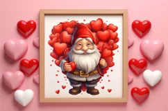 Cute Valentine Gnome Clipart, Gnome Clipart, Cute Gnome Product Image 3