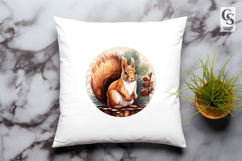 Winter Squirrel Clipart Sublimation PNG Product Image 3