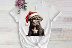 Cute Christmas Dog Sublimation Clipart, Cute Christmas Dog Product Image 3
