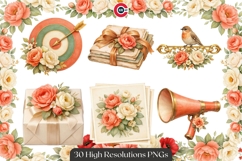 Vintage Botanical Branding Clipart Bundle Transparent PNGs Product Image 2