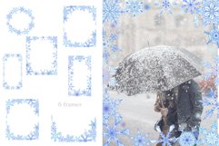 Snowflakes. Watercolor clipart Product Image 6