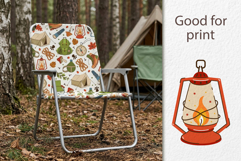 Camping and hiking seamless vector patterns set Product Image 3