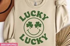 Lucky Lucky PNG, Groovy ST Patricks Sublimation PNG Product Image 3