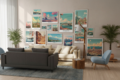 470 Retro Vintage Travel Wall Art Printable I TV Frame Product Image 3
