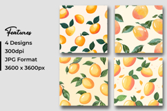 Fresh Mango Fruits Pattern Digital Paper Product Image 3