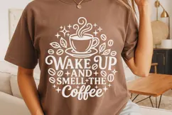 Wake Up And Smell The Coffee Svg, Coffee Lover Svg. Product Image 4