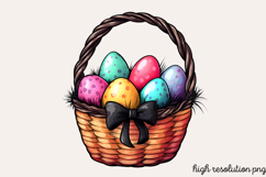 Pink Black Easter Clipart PNG Product Image 1