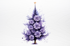 Lavender And Christmas Tree Sublimation PNG Product Image 3