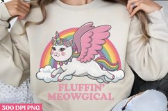 Fluffin Meowgica PNG, Funny Cat Sublimation PNG Product Image 3