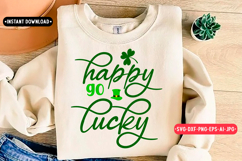 Happy go lucky St. Patrick's Day SVG Design Product Image 1