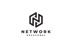 Hexagon Letter N Logo Design Vector Template Product Image 3