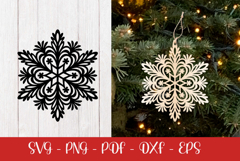 Snowflake laser SVG PNG| Christmas Snowflakes ornament Product Image 2