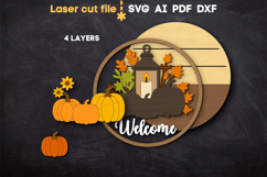 Thanksgiving Welcome SVG laser cut files for Glowforge Product Image 3