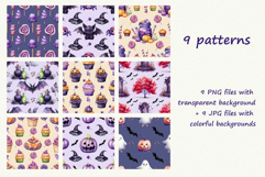 Kawaii Halloween Digital Papers Cute Autumn Seamless Pattern Product Image 2